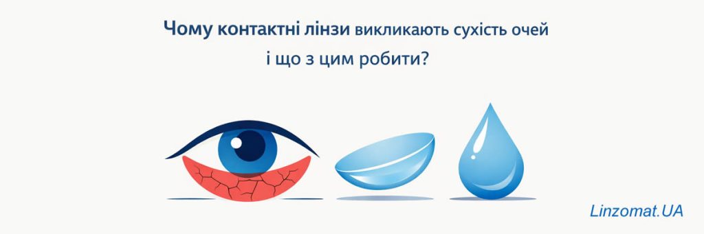 Чому контактні лінзи викликають сухість очей і що з цим робити?