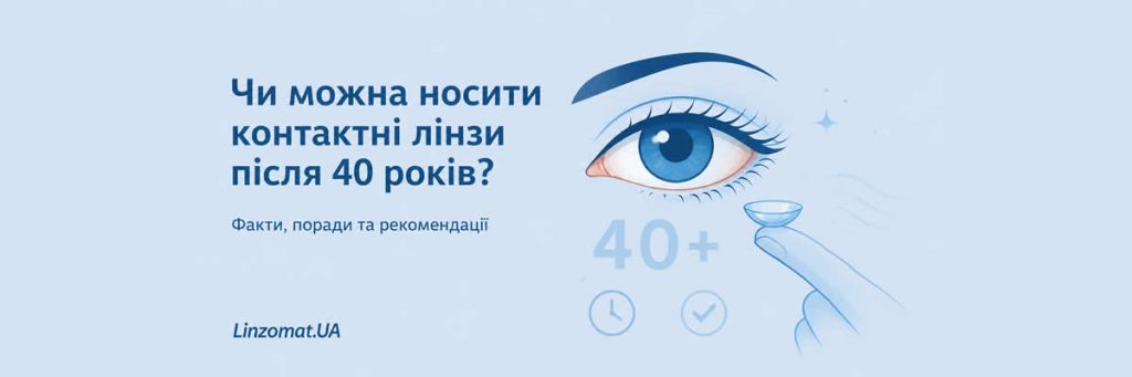 Чи можна носити контактні лінзи після 40 років?