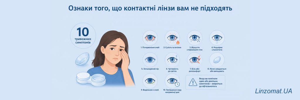 Признаки того, что контактные линзы вам не подходят: 10 тревожных симптомов, которые нельзя игнорировать