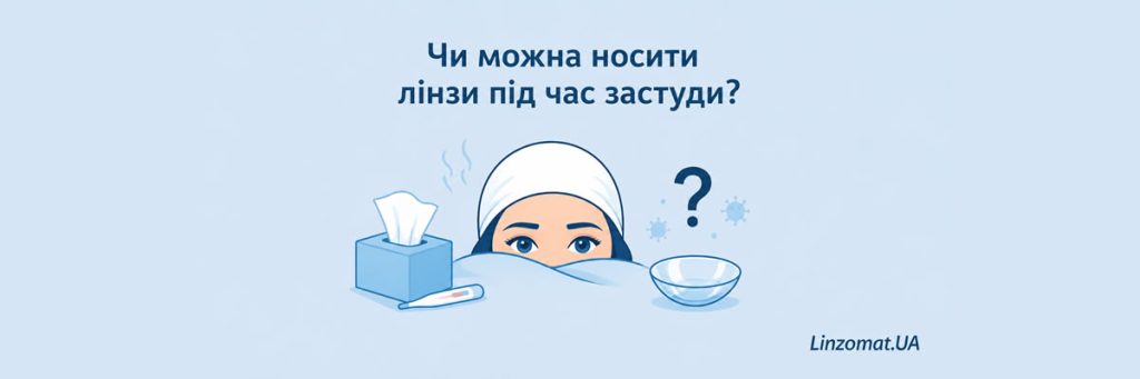 Чи можна носити лінзи під час застуди?