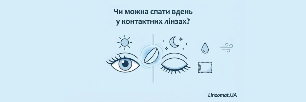 Чи можна спати вдень у контактних лінзах?