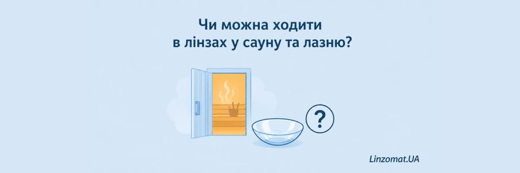 Можно ли в линзах в сауну и баню?